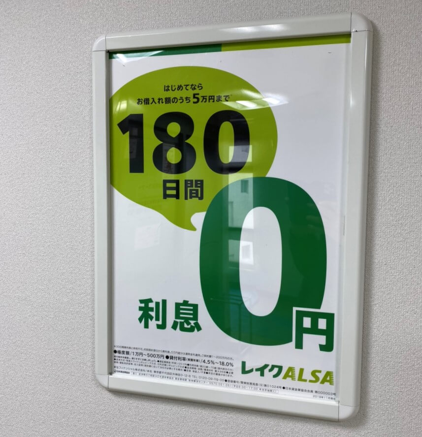 消費者金融の金利の写真